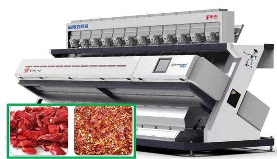 ποιότητας  8.3Kw Chili Color Sorter Machine High Output Precise Removal 220V εργοστάσιο
